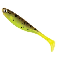 Shad BERKLEY PowerBait Sneakshad, Brown/Chartreuse, 7.5cm, 4buc/plic