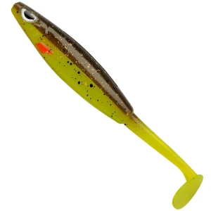 Shad BERKLEY Sick Vibe, Brown Chartreuse, 9cm, 60buc/pac