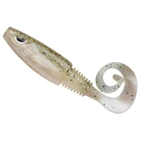 Shad Berkley Soft Bait Sick Curl Shad Salt & Pepper, 19g, 12cm 