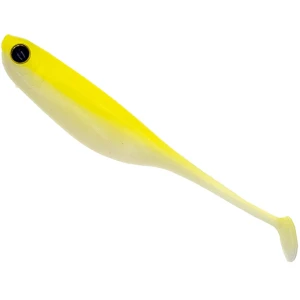 Shad BiWAA Divinator S Evo 4", 332 Lemon Chart Back White, 10cm, 4buc/pac