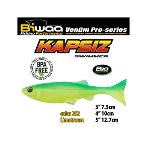 Shad Biwaa Kapsiz 7,5cm, culoare 202 Limetreuse Shad Biwaa Kapsiz 7,5cm, culoare 202 Limetreuse