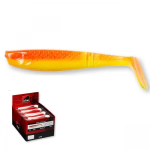 Shad DAM Paddletail Orange Yellow 8cm