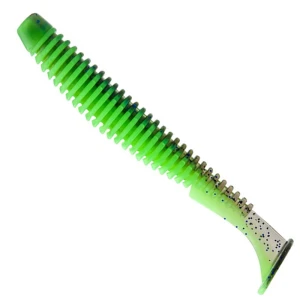 Shad FAST STRIKE Down Shad 9cm, Chartreuse Blue Ice, 10buc/pac