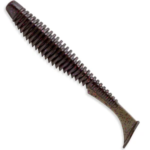 Shad FISHUP U-Shad, 5cm, Green Pumpkin Brown Red & Purple, 10buc/pac