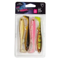 Shad Fox Rage Slick Shad Mixed Colors Uv Colour  11cm 4buc/blister