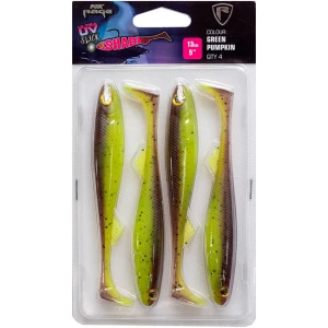 Shad FOX Rage Slick Shad Ultra UV Green Pumpkin 13cm 4buc/blister