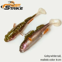 Shad Fast Strike Goby, GWT Goby White Tail, 8cm, 5.8g, 10buc/pac