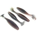 Shad Hide Up Stagger Original 3" Salt, SN-09 Kurokin, 7.6cm, 4.5 g, 10buc/pac
