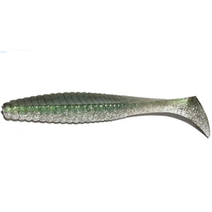 Shad Hide Up Stagger Original Salt 4", S-03 Silver Shad Green, 10.2cm, 10g, 8buc/pac
