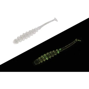 Shad Jackall Tidebeat 3.8cm 10 buc/plic Clear Glow Crush  Shad Jackall Tidebeat 3.8cm 10 buc/plic Clear Glow Crush