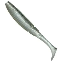 Shad KONGER Power Grub, Silver 002, 10cm, 8buc/pac