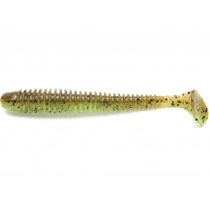 Shad Keitech Swing Impact, Green Pumpkin Chartreuse 401, 6.3cm, 10buc/pac