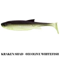 Shad LIBRA LURES Kraken Shad, 12.5cm, 15g, Olive Whitefish, 4buc/pac