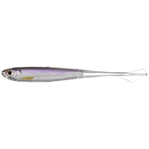 Shad Live Target Ghost Tail Minnow Dropshot, Silver / Purple, 11.5cm, 4buc/pac