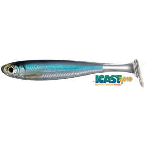 Shad Live Target Slow Roll Shiner Paddle Tail, Silver / Blue, 12.5cm, 4buc/pac Shad Live Target Slow Roll Shiner Paddle Tail, Silver / Blue, 12.5cm, 4buc/pac