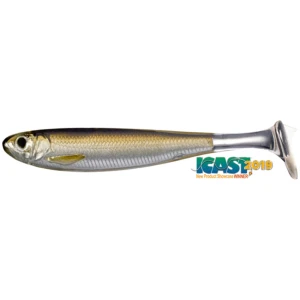 Shad Live Target Slow Roll Shiner Paddle Tail, Silver / Brown, 10cm, 4buc/pac Shad Live Target Slow Roll Shiner Paddle Tail, Silver / Brown, 10cm, 4buc/pac