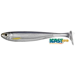 Shad Live Target Slow Roll Shiner Paddle Tail, Silver / Smoke, 12.5cm, 4buc/pac Shad Live Target Slow Roll Shiner Paddle Tail, Silver / Smoke, 12.5cm, 4buc/pac