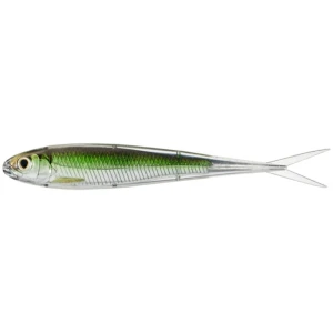 Shad Live Target Twitch Minnow Soft Jerkbait, Silver / Green, 10cm, 4buc/pac Shad Live Target Twitch Minnow Soft Jerkbait, Silver / Green, 10cm, 4buc/pac