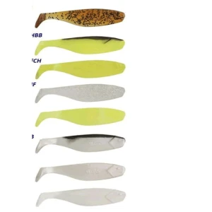 Shad Manns Soft 8cm FluoYellow 5 buc