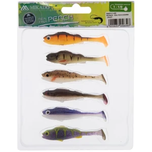 Shad Mikado Real Fish, Culoare Mix, 6.5cm, 6buc/pac