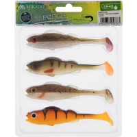 Shad Mikado Real Fish, Culoare Mix, 9.5cm, 4buc/pac