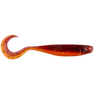 Shad Mustad Mezashi Curly Tail Minnow, Red Gold, 9cm, 6buc/pac Shad Mustad Mezashi Curly Tail Minnow, Red Gold, 9cm, 6buc/pac
