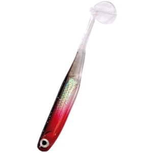 Shad Nomura Mini Real Pluse Red Head Black 5cm 5buc/plic Shad Nomura Mini Real Pluse Red Head Black 5cm 5buc/plic