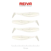Shad REIVA Flat Minnow, Pearl Dot, 7.5cm, 3.19g, 4buc/pac