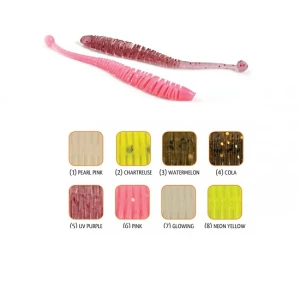 Shad Rapture Evoke Worm 6cm Chartreuse BF 12buc/plic Shad Rapture Evoke Worm 6cm Chartreuse BF 12buc/plic