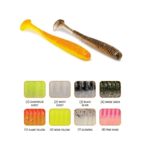 Shad Rapture Rib Slim Shady 5cm 14buc/plic Red Flame Yellow Shad Rapture Rib Slim Shady 5cm 14buc/plic Red Flame Yellow