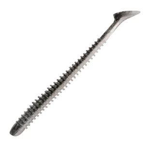 Shad Rapture Ribbed Slim Shady 7.5 Cm Black Silver 12 Buc Shad Rapture Ribbed Slim Shady 7.5 Cm Black Silver 12 Buc
