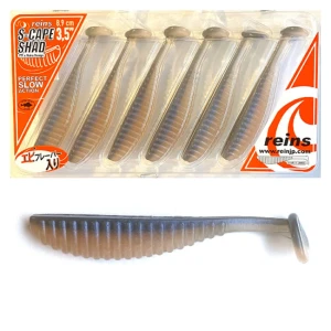 Shad Reins S Cape, Natural Pro Blue, 8.9cm, 6buc/plic