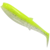 Shad Savage Gear Cannibal Shad, Fluo Yellow Glow, 10cm, 9g,  4buc/pac