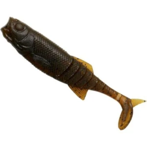 Shad SAVAGE GEAR Ned Minnow, Green Pumpkin, 7.5cm, 4.5g, 5buc/pac