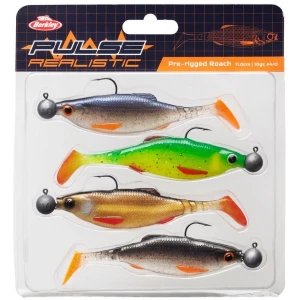 Shad Sof Bait BERKLEY Pulse Realistic, Roach, 15g, 15cm, 4buc/pac Shad Sof Bait BERKLEY Pulse Realistic, Roach, 15g, 15cm, 4buc/pac