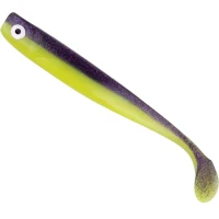 Shad Zeck Zander Gummi, Purple Chartreuse, 9cm, 5.9g, 3buc/pac