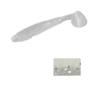 VIBER SHAD COLMIC 3.8" 9.7cm WHITE SILVER