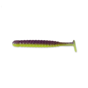 WORM SHAD 4PREDATORS FLOATING 8CM / 6 BUC PURPLE-YELLOW