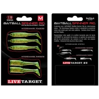 Rezerva Spinnerbait Live Target Baitball Spinner Rig, Medium, Lime Chartreuse / Gold, 5buc/pac Rezerva Spinnerbait Live Target Baitball Spinner Rig, Medium, Lime Chartreuse / Gold, 5buc/pac