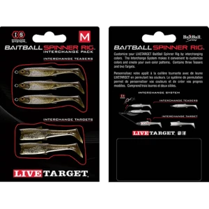 Rezerva Spinnerbait Live Target Baitball Spinner Rig, Small, Green Pumpkin / Silver, 5buc/pac Rezerva Spinnerbait Live Target Baitball Spinner Rig, Small, Green Pumpkin / Silver, 5buc/pac