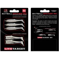 Rezerva Spinnerbait Live Target Baitball Spinner Rig, Small, Pearl White / Silver, 5buc/pac Rezerva Spinnerbait Live Target Baitball Spinner Rig, Small, Pearl White / Silver, 5buc/pac