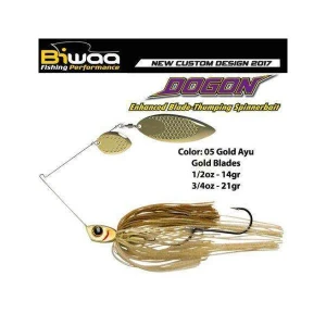 Spinnerbait Biwaa Dogon 14g Gold Ayu-Gold Blades