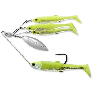 Spinnerbait Live Target Baitball Spinner Rig, Small, 857  Chart / Silver, 7g Spinnerbait Live Target Baitball Spinner Rig, Small, 857  Chart / Silver, 7g