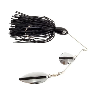 Spinnerbait Wizard Skirt Negru Palete Arginti 14g COL.3