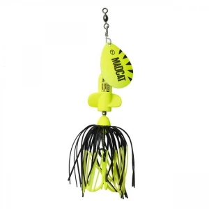 Spinnerbait Madcat A-Static Screaming Spinner 65gr Fluo Yellow UV