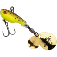 Spinnertail BERKLEY Pulse Spintail, Brown Chartreuse, 6cm, 9g