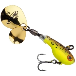 Spinnertail Berkley Pulse Brown Chartreuse 7.5cm 21g