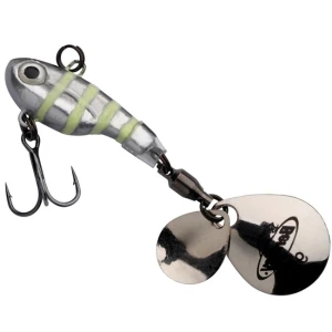 Spinnertail Berkley Pulse Glow Silver Zebra 7.5cm 21g Spinnertail Berkley Pulse Glow Silver Zebra 7.5cm 21g
