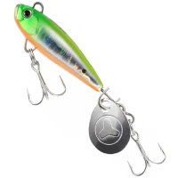 Spinnertail DUO Tetra Works Spin, CPA0601 Lime Head Chart OB, 2.8cm, 5g