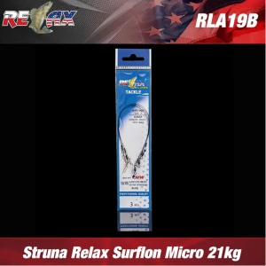 STRUNA RELAX SURFLON MICRO ULTRA BLACK 3buc/plic 21kg 25cm STRUNA RELAX SURFLON MICRO ULTRA BLACK 3buc/plic 21kg 25cm